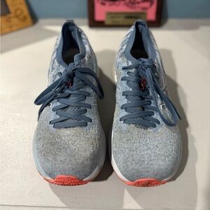 Asics Blue and Gray Athletic Shoes